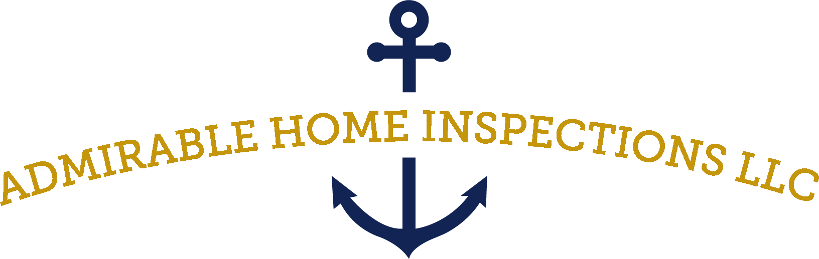 Admirable Home Inspections fixed logo with gold and blue